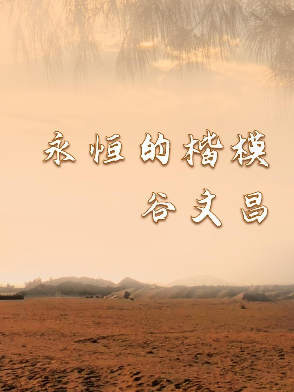 永恒的楷模谷文昌